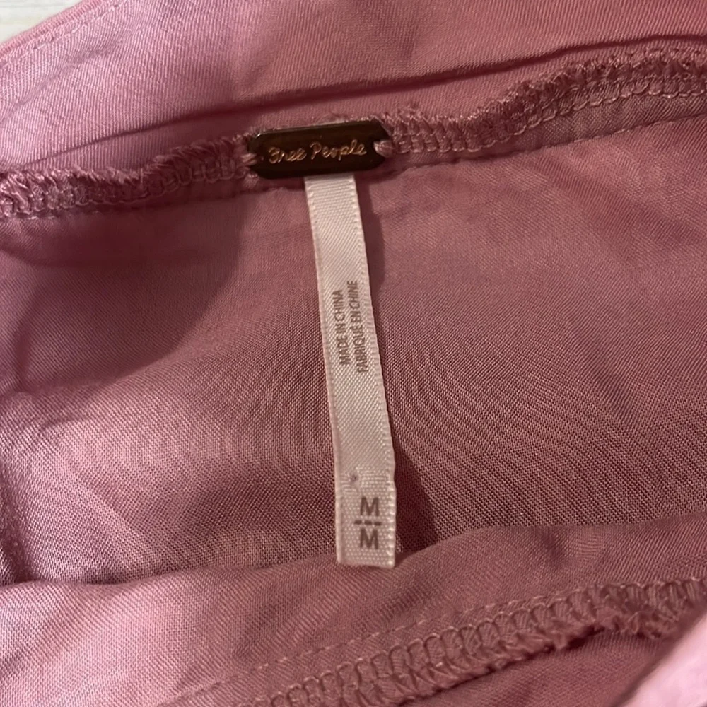 Free People Rose Sweetest Thing Thermal Top Size M